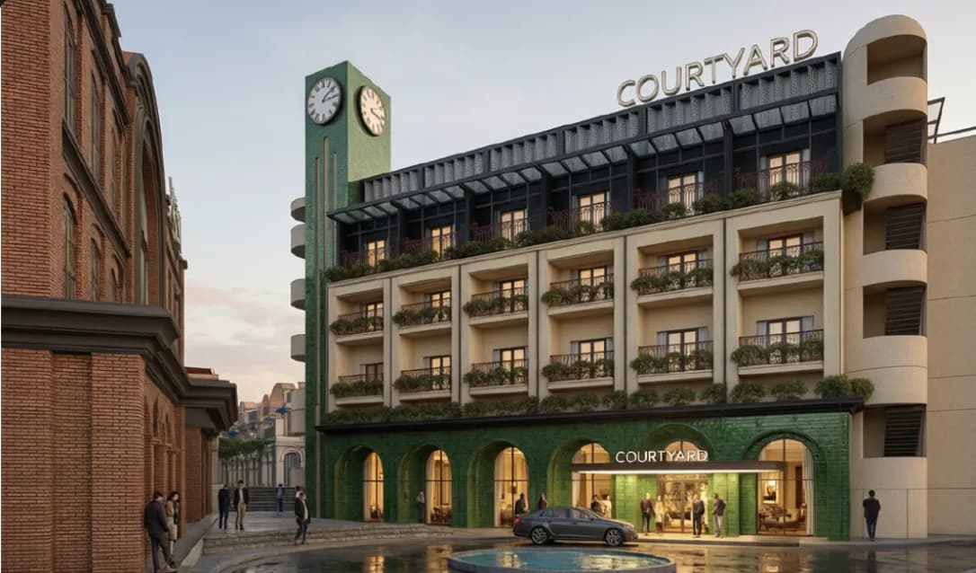 The Courtyard by Marriott building at Mawatu