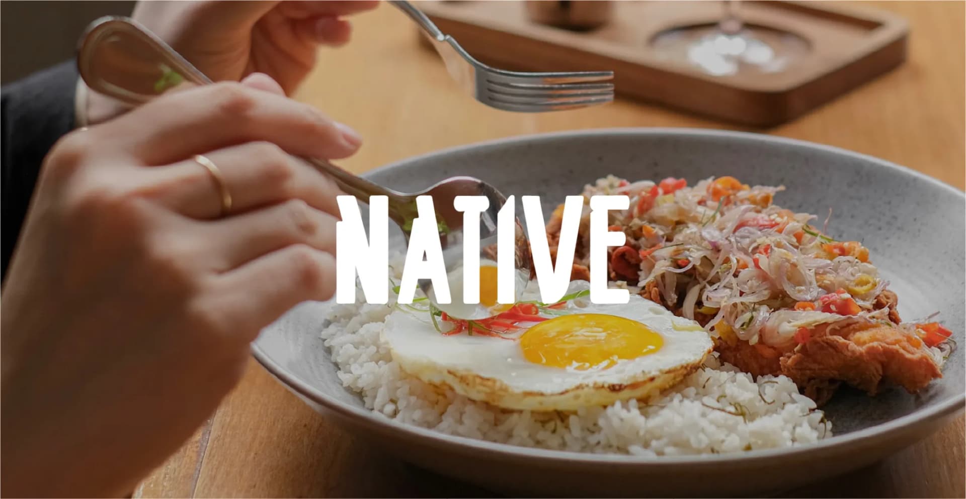 Indonesian rice dish served with a fried egg